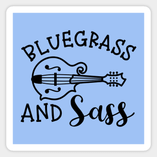 Bluegrass and Sass Mandolin Funny Sticker